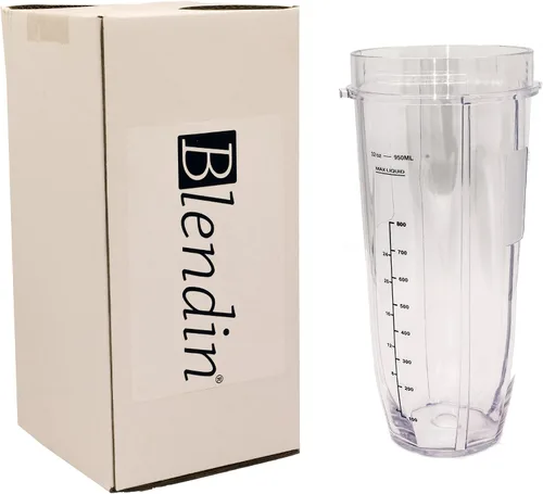 Vista 7 de Blendin Tarro de repuesto compatible con Nutri Ninja Auto-iQ 1000W y Duo Blenders (taza de 32 onzas)