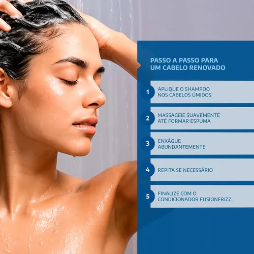 Vista 6 de BR Science Champú reconstructivo Fusion Frizz Recomendado para cabello extremadamente dañado 33.8 fl oz / 33.8 onzas líquidas
