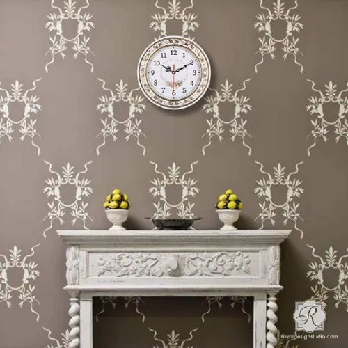 Vista 6 de Tebery Silent Modern Quartz Flower Design Reloj de pared decorativo sin tictac Reloj digital de 11 pulgadas (blanco)