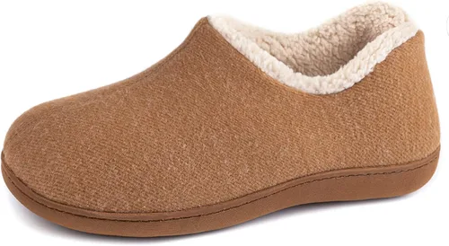 Vista 15 de ULTRAIDEAS - Pantuflas de interior para mujer con espuma viscoelástica, zapatillas de casa con cierre cálido para mujer con suela exterior de goma