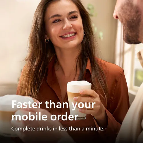 Vista 8 de Philips Máquina de café espresso totalmente automática serie 2300 con sistema de leche LatteGo y molinillo integrado, 4 preajustes de café y agua