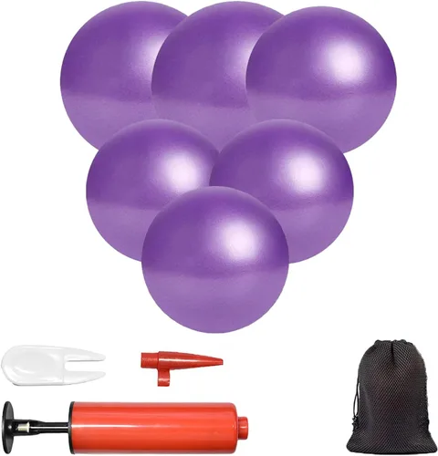 Vista 10 de Mini bolas de yoga 9 pulgadas ejercicio pilates terapia equilibrio micropore bola Barre equipo para entrenamiento de estabilidad en el hogar