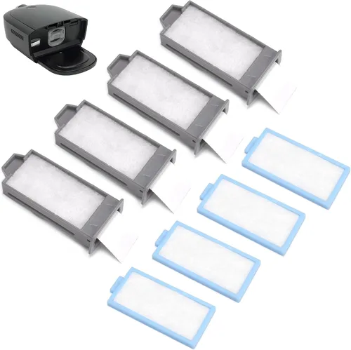 Vista 9 de 24 filtros CPAP para Dream Station 1 filtros, incluye 12 filtros de polen ensamblados y 12 filtros ultrafinos, suministros de filtros de repuesto
