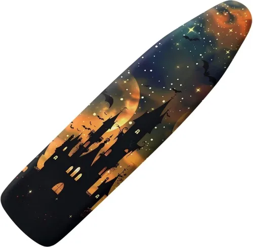 Vista 18 de Funda para tabla de planchar con estampado de rosas vintage con gancho y bucle, sujetadores ajustables, fundas protectoras para tabla de planchar