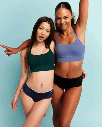 Vista 2 de saalt Bragas Menstruales para Adolescentes - Ropa Interior Menstrual a Prueba de Fugas para Chicas Adolescentes - Comodidad de Cobertura Completa