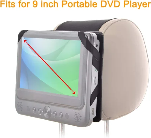 Vista 4 de TFY Soporte para reposacabezas de coche para reproductor de DVD portátil – 2 piezas