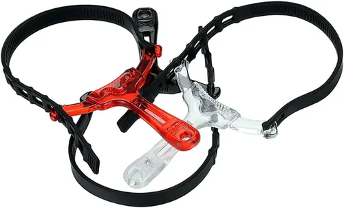 Vista 2 de Fotodiox Follow Focus - Juego de 3 manijas, color negro, rojo, transparente