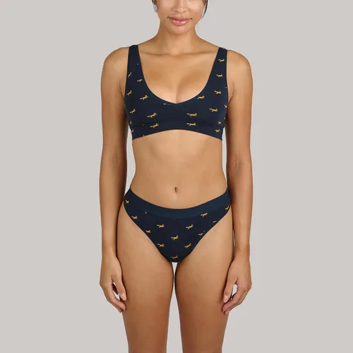 Vista 4 de MeUndies Tanga de algodón elástico para mujer - Bragas cómodas - Tela exclusiva de Tienda