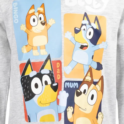 Vista 6 de Bluey Paquete de 2 camisetas gráficas de manga larga para niños
