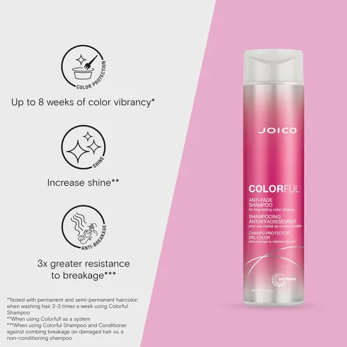 Vista 2 de Joico Colorido champú y acondicionador antidecoloración Para cabello teñido Conserva el color y la vitalidad del cabello a largo plazo Aumenta