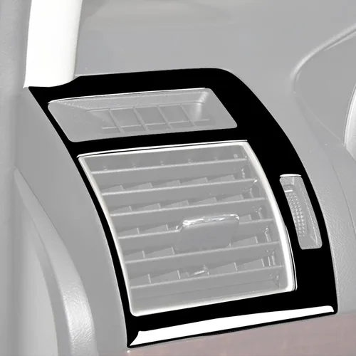 Vista 11 de Adhesivo decorativo ABS para salida de aire central de automóvil, compatible con Toyota Land Cruiser Prado 2010 2011 2012 2013 2014 2015 2016 2017