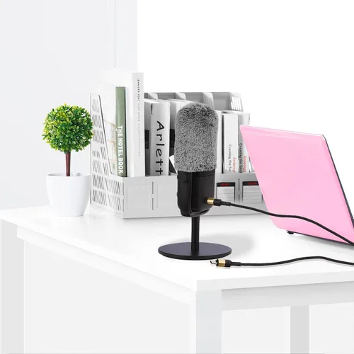 Vista 6 de Geekria For Creators - Parabrisas peludo compatible con Elgato Wave: 1, onda: 3 micrófonos DeadCat Wind Cover Muff, cubierta de pelusa, reducción