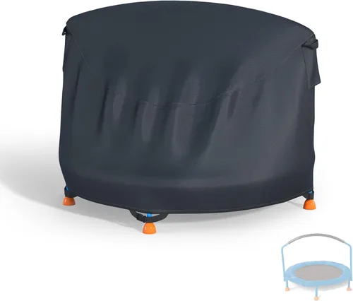 Vista 9 de XCZ cubierta de trampolín, tienda de trampolín, con ventanas de ventilación, diseño abierto. Adecuado para trampolines circulares de 8 pies de seis