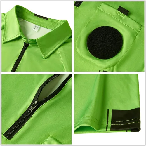 Vista 4 de Soccer Referee Shirt, Football Umpire Jersey, Men Official Ref Uniform
