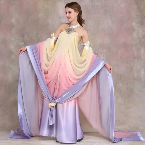 Vista 3 de CosplayDiy Vestido de mujer para cosplay Queen Padme Amidala
