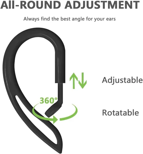 Vista 2 de Ganchos para los oídos compatibles con AirPods Pro de 2ª generación/1ª generación [multidimensional ajustable], accesorios compatibles con Apple