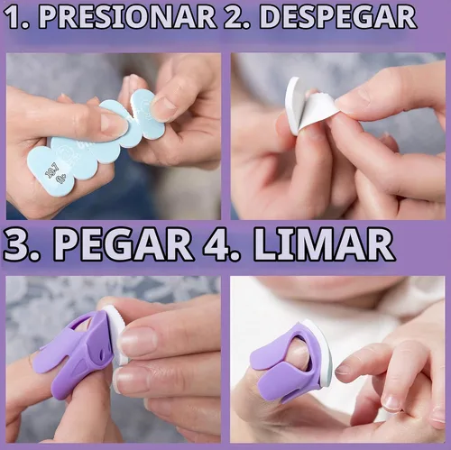 Vista 7 de Baby Nails™ - La lima de uñas para bebé portátil I Paquete mixto con tijeras