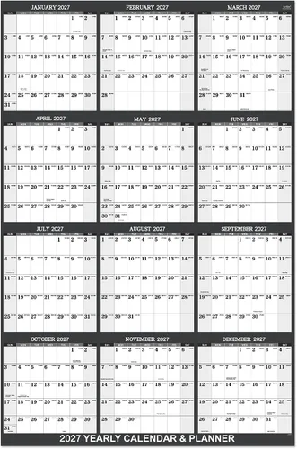 Vista 11 de 2026-2027 Yearly Wall Calendar - Calendar 2026-2027, July 2026 - June 2027