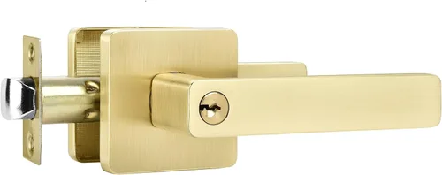 Vista 11 de Leydebong 1 paquete de manija de puerta falsa para armarios y puertas francesas, palanca falsa cuadrada para puerta, tirador de una sola cara sin