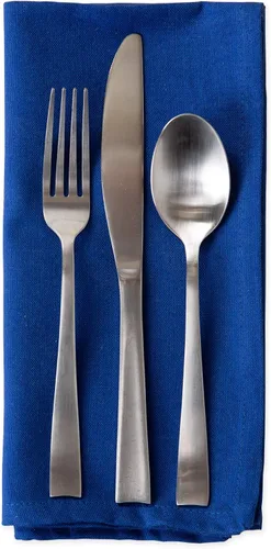 Vista 3 de DII - Juego de servilletas de colección sólida, 20x20 pulgadas, Azul ancla, 6