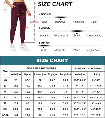 Vista 6 de Libin - Pantalones deportivos con bolsillos para mujer pantalones estrechos atléticos, informales y livianos para entrenar y descansar