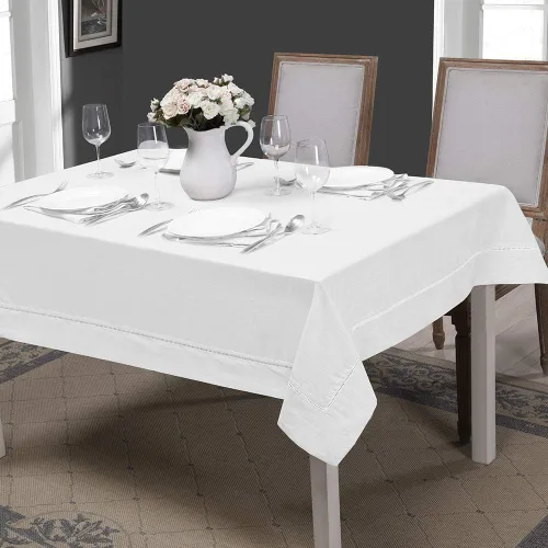 Vista 8 de Simple&Opulence Servilletas de cena de 100 % lino, con dobladillo decorativo de 18 x 18 pulgadas, lino francés natural, paquete de 4 servilletas