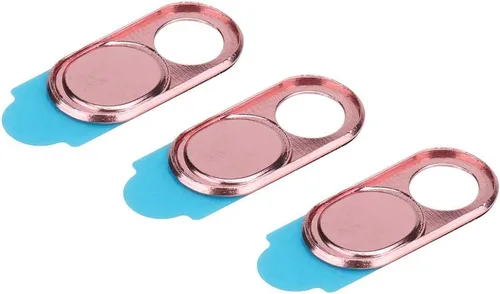 Vista 8 de Zopsc Cubierta para cámara web, 3 piezas, cubierta de lente de metal ultrafina, seguridad anti-hacker, adecuada para teléfonos inteligentes