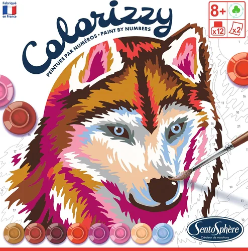 Vista 4 de Sentosphère Colorizzy Kits de pintura por números (animales del bosque)