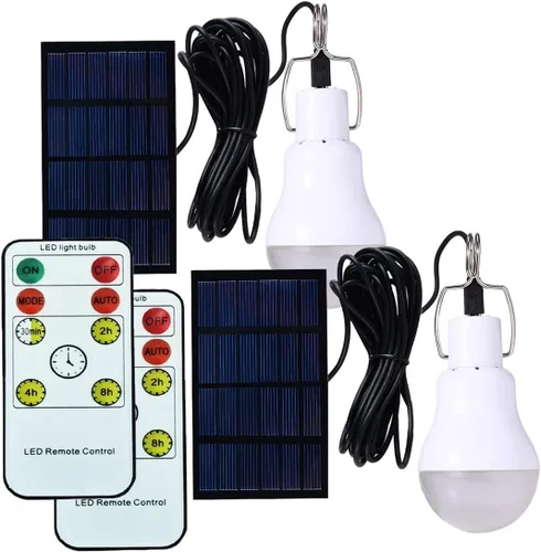 Vista 9 de Lámpara de energía solar, luces LED portátiles, panel de energía solar, iluminación LED para campamento, tienda de campaña, pesca nocturna, luces