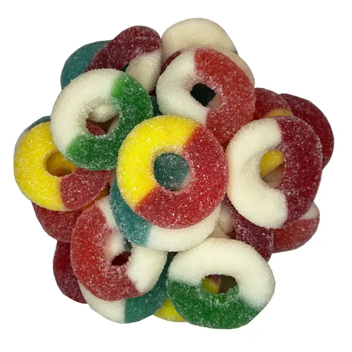 Vista 8 de Smarty Stop Gummy Ring Candy - Gomitas comestibles masticables con sabor a fruta (frambuesa azul, 1 libra (paquete de 1))