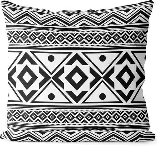 Vista 22 de BEDSUM Funda de almohada de microfibra, suave, decorativa, geométrica, abstracta, triangular, funda de cojín cuadrada para sofá, dormitorio, 18 x 18