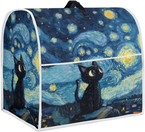 Vista 34 de Funda para batidora con estampado de girasol y bandera americana, cubierta protectora contra el polvo, adecuada para la mayoría de los modelos