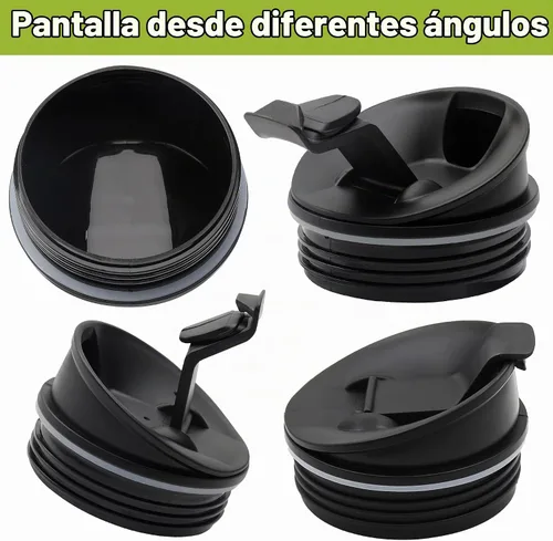 Vista 4 de 2 piezas de repuesto para licuadora Ninja, 2.81 pulgadas de diámetro interior, tapas de boquilla de sellado compatibles con vasos Ninja de 16 onzas