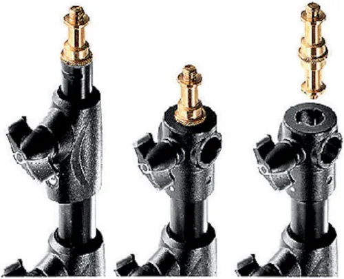 Vista 7 de Manfrotto 1004BAC - Soporte de luz maestro de aluminio acolchado de aire de 144 pulgadas con 4 secciones y 3 elevadores, paquete de 3 (negro)