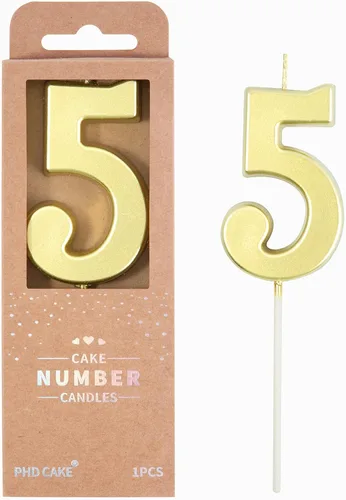 Vista 26 de PHD CAKE Velas de Cumpleaños de Oro Moderno Número 0 de 2.76 Pulgadas, Velas de Número Dorado, Velas de Número para Pastel, Celebración de Fiesta