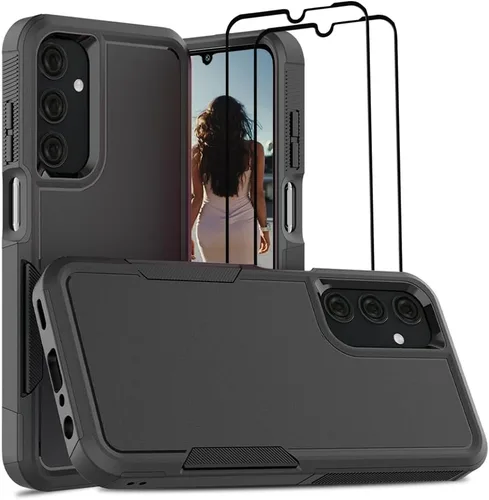 Vista 39 de Jeylly Compatible con Samsung Galaxy A22 5G Funda, Funda Samsung A22 5G con 2pcs protectores de pantalla de vidrio templado