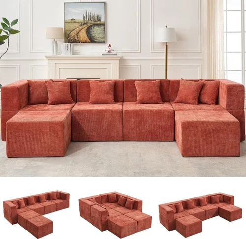 Vista 59 de MONVANE Sofá cama convertible de 55.5 pulgadas, sofá cama 2 en 1 sin hueso con bolsillo de almacenamiento, cómodo sofá de asiento profundo