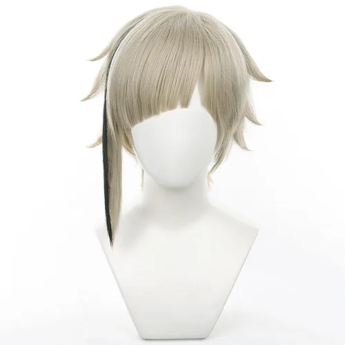 Vista 18 de Peluca Misa Amane, Death Note Misa Amane, peluca de cosplay con gorra de peluca, longitud aproximada de 27.6 in