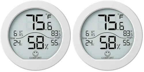 Vista 10 de SECRUI Higrómetro Termómetro para Temperatura de Habitación Medidor de Humedad Termómetro Interior Calibración de Precisión Sensor de Temperatura
