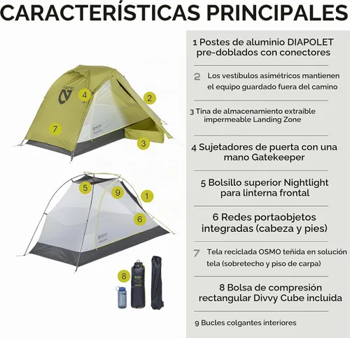 Vista 2 de NEMO Equipment Tienda de campaña Dragonfly OSMO