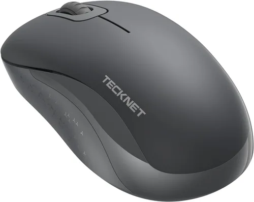 Vista 8 de TECKNET Mouse inalámbrico para laptop, mouse de computadora de 2.4 GHz, 3 DPI ajustables, mouse USB inalámbrico de oficina con receptor, manos