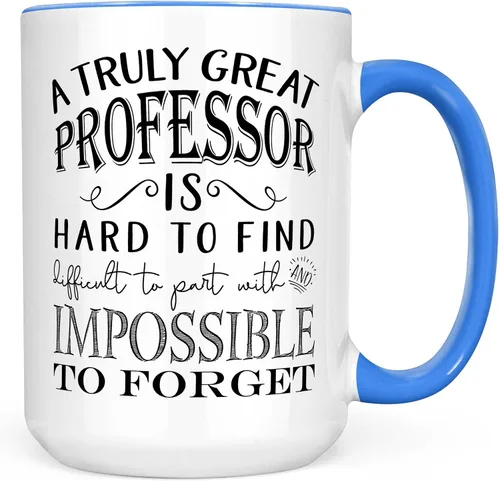 Vista 5 de Sweet & Salty Regalos de agradecimiento para profesores universitarios – A Truly Great Professor is Hard to Find Taza de café, el mejor regalo