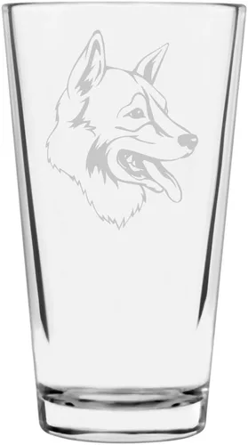 Vista 416 de Podenco Canario - Vaso de pinta de 16 onzas con temática de perro personalizado