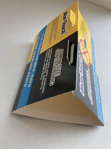 Vista 3 de Blue-Touch - Trampas de pegamento extra grandes para ratas, tableros de pegamento perfumados con mantequilla de maní para ratones, ratas, ratones