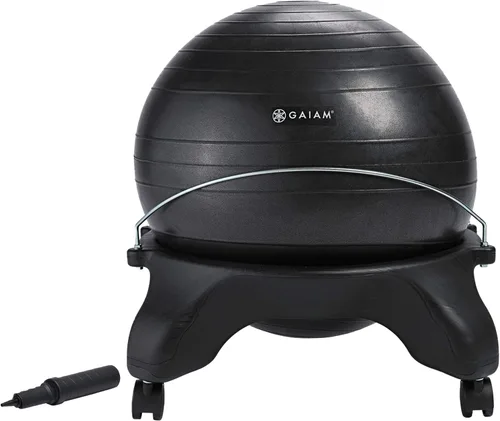 Vista 8 de Gaiam Silla clásica de equilibrio, asiento de estabilidad Azul/Verde