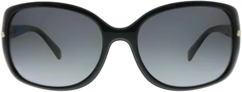 Vista 2 de Prada Conceptual PR 08OS 1AB5W1 - Gafas de sol cuadradas de plástico negro lente polarizada gradiente gris