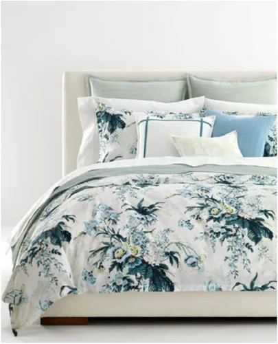 Vista 3 de Lauren Ralph Lauren Eden Botanical - Juego de funda de edredón de 3 piezas, 100% algodón, tamaño King (estándar de Estados Unidos)