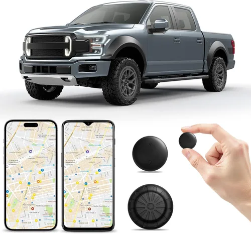 Vista 7 de Mini GPS Tracker for Vehicles (Universally for Android & iOS), Hidden Car Location Tracker w/Magnetic Case, Item Finder for Google Find Hub & iOS