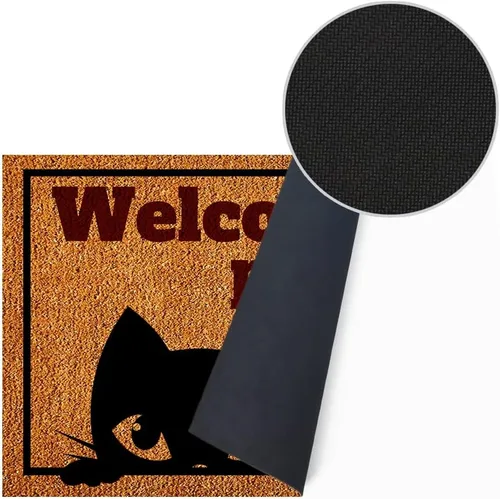 Vista 4 de Tapete divertido de bienvenida para los campesinos, tapete de bienvenida para amantes de los gatos, regalo de bienvenida a amigos, decoración