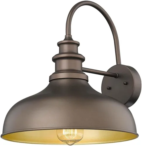 Vista 15 de Bestshared Paquete de 4 luces de pared para exteriores, luz de granero de granja, farol resistente al agua para exteriores, base E26, aplique